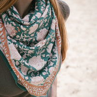 Foulard indien Tupia Green