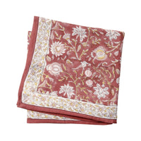 Foulard Indien Miraj Burgundi